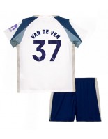 Tottenham Hotspur Micky van de Ven #37 Domácí dres pro děti 2025-26 Krátký Rukáv (+ trenýrky)